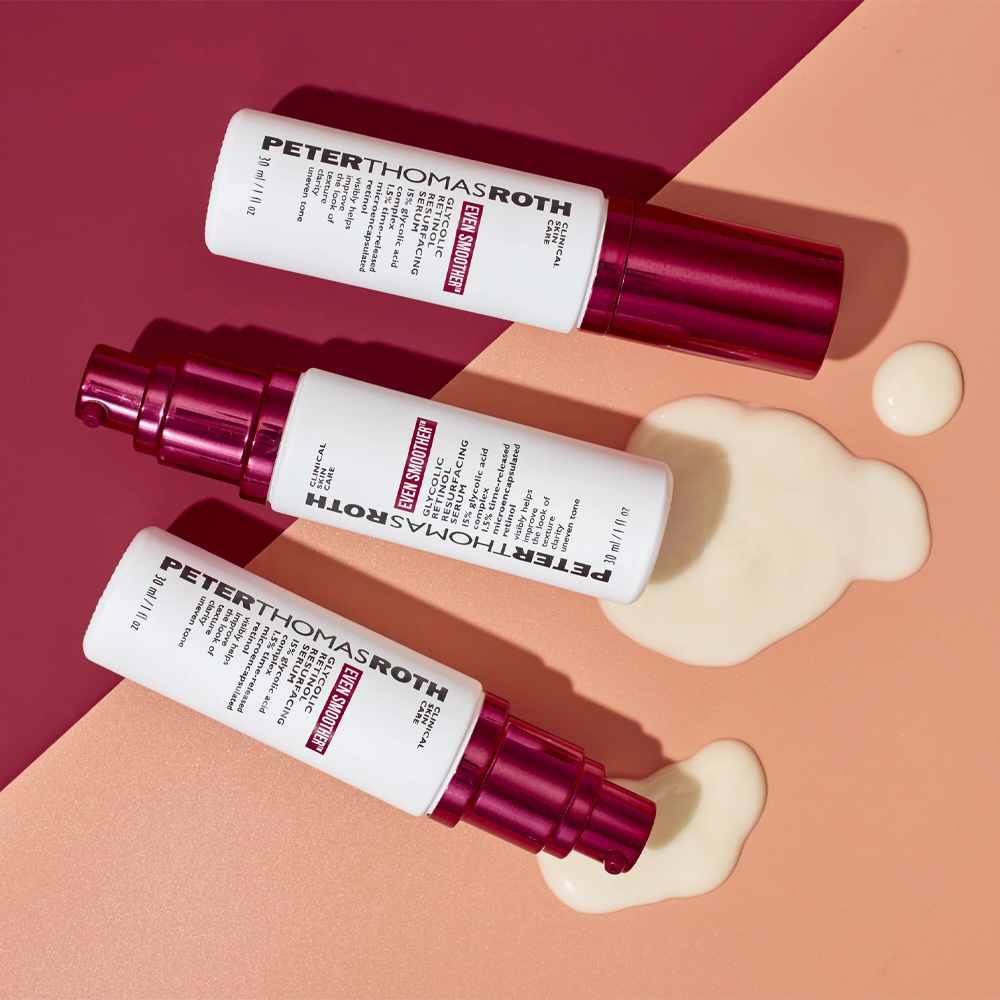 Peter Thomas Roth Even Smoother™ Glycolic Retinol Resurfacing Serum 30ml - Відновлююча сироватка для обличчя з ретинолом та гліколевою кислотою - фото №2 Peter Thomas Roth Even Smoother™ Glycolic Retinol Resurfacing Serum 30ml - Відновлююча сироватка для обличчя з ретинолом та гліколевою кислотою - фото №2